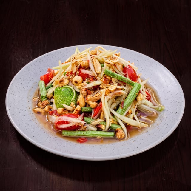 Green Papaya Crunch (Som Tum Thai).