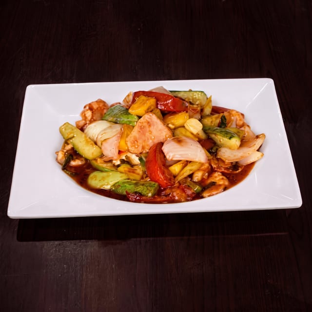 Sweet and Sour Chicken.