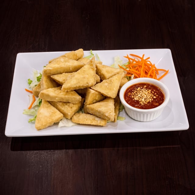 Golden Fried Tofu.