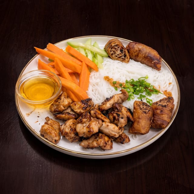 Grilled Chicken with Noodles.