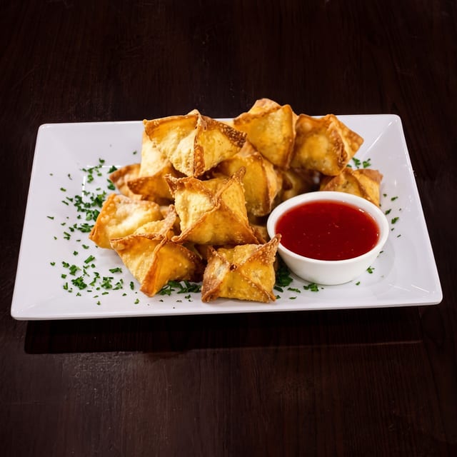 Maha Crispy Crab Bites/Crab Rangoon.